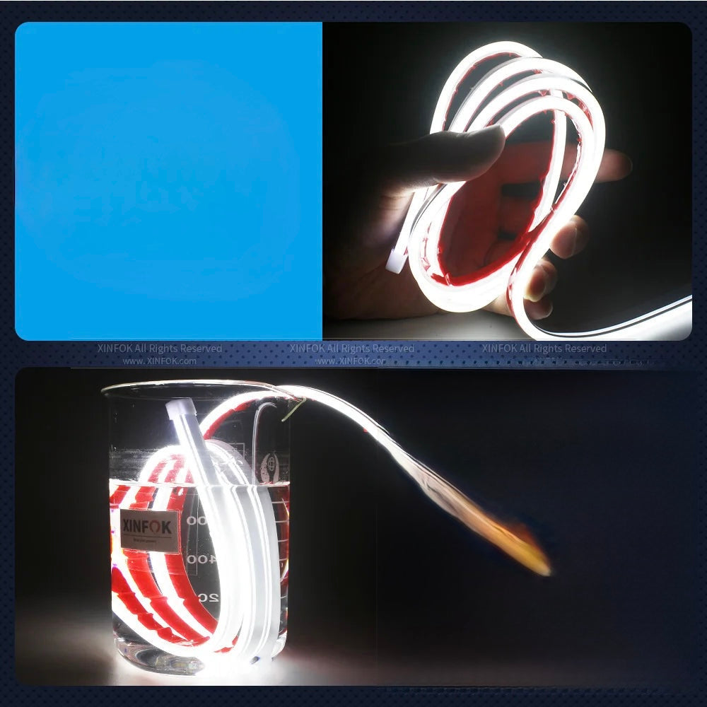 LED Car Hood Lights Strip Universal Auto Decorative Atmosphere Lights