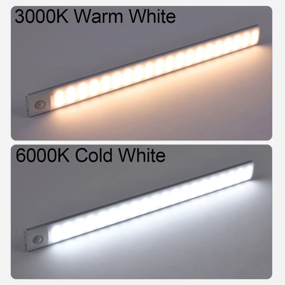 Motion Sensor Wireless LED USB Rechargeable Under Cabinet Light