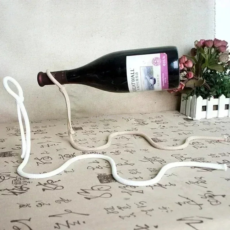 Magical Suspension iron Chain Wine Bottle Rack