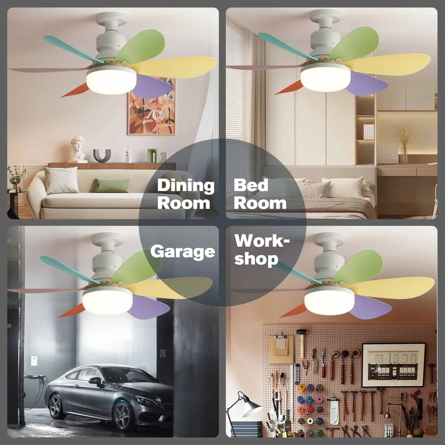 Lightbulb Ceiling Fan With Remote