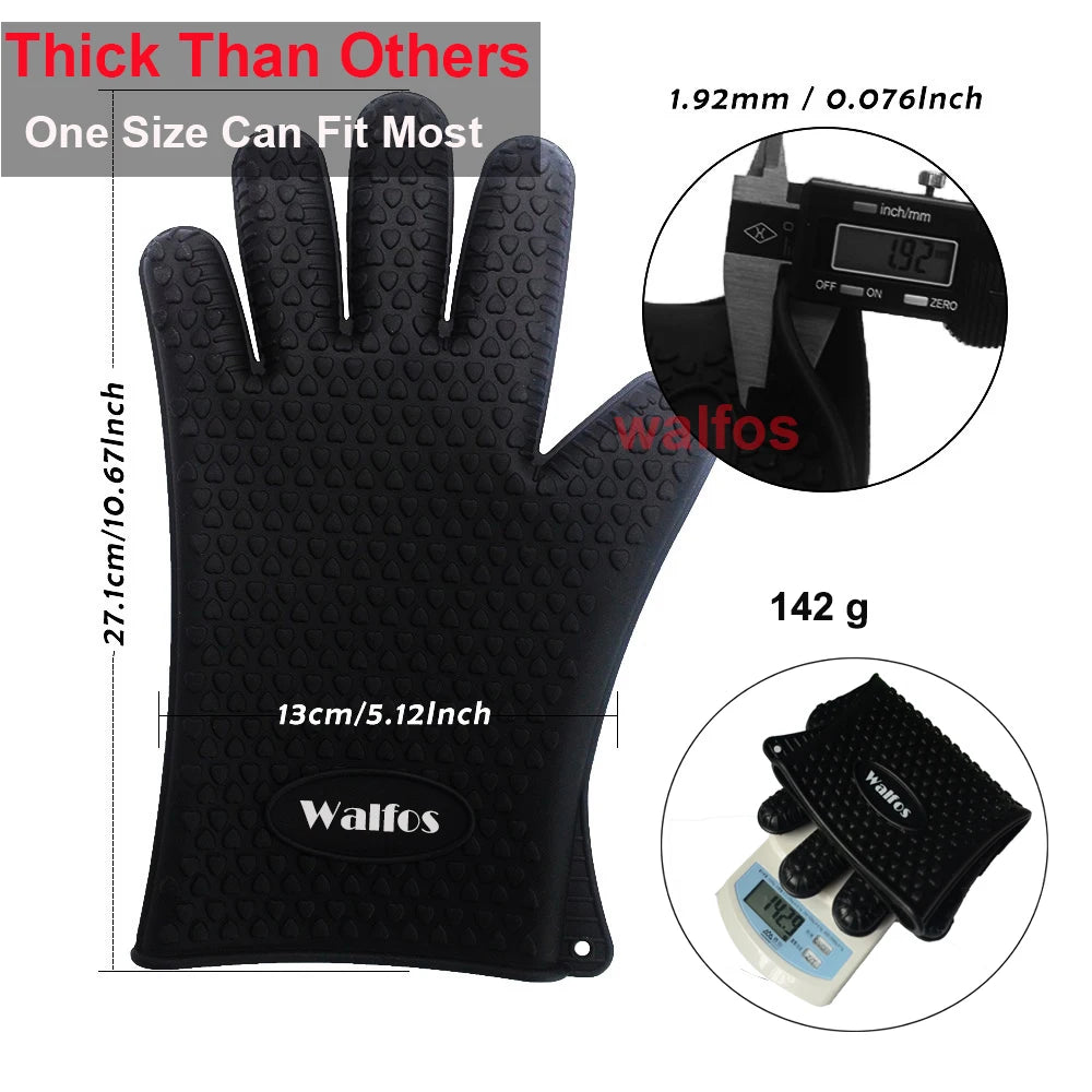 Walfos Silicone Heat Resistant Kitchen Glove