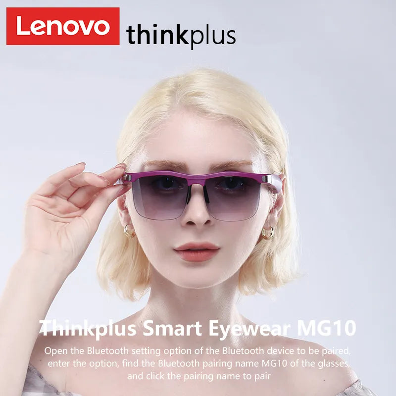 Lenovo Smart Glasses HD Wireless Bluetooth Headset Anti-Blu-ray