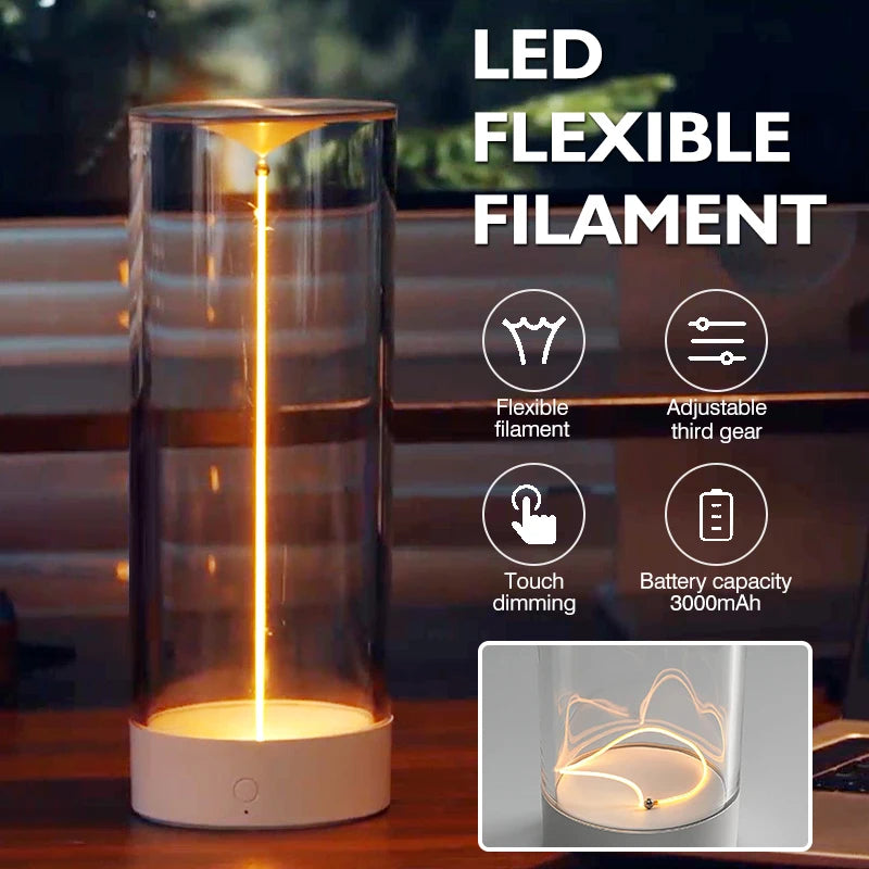 AUGE Flexible Filament LED Magnetic Cordless Table Lamp