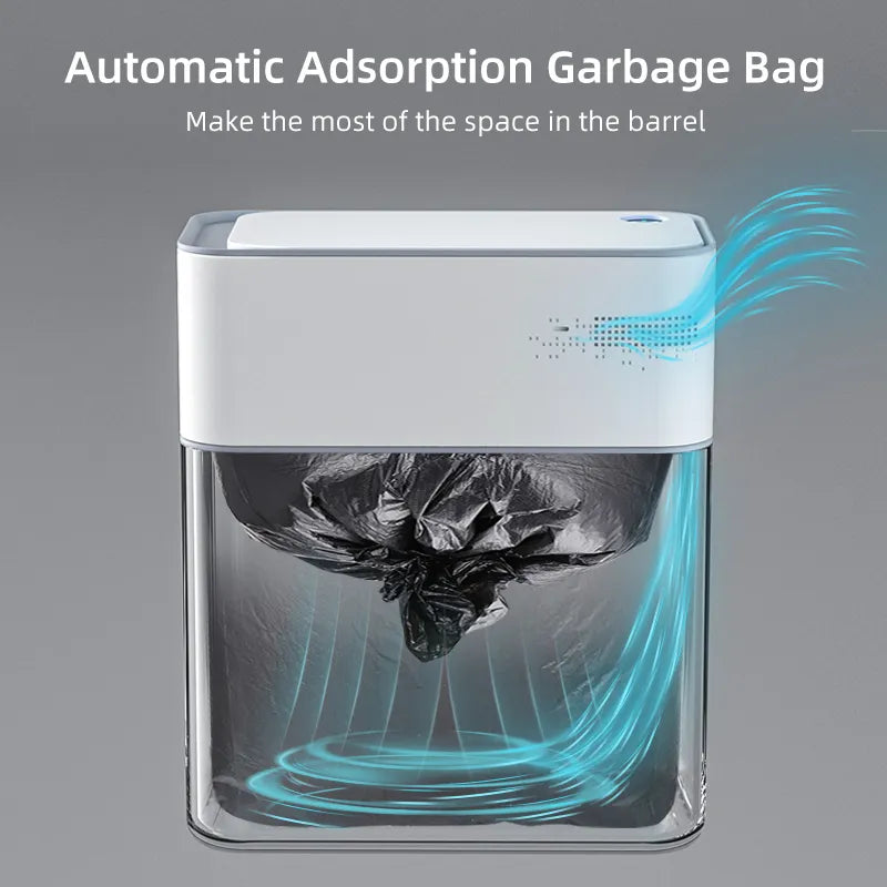 Smart Automatic Bagging Touchless Electronic Bathroom Trash Can