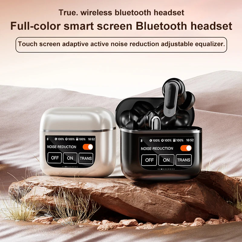 Wireless Bluetooth Earbuds with Touch Screen Charging Case