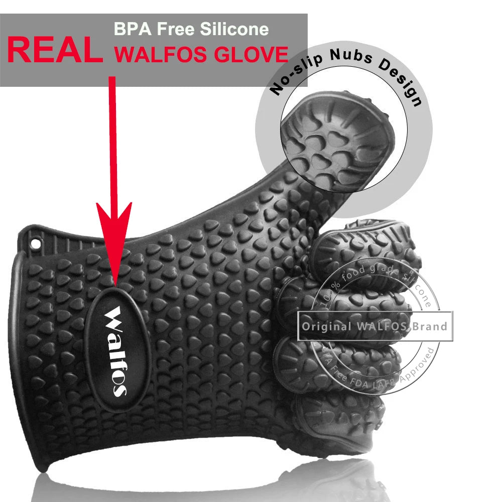 Walfos Silicone Heat Resistant Kitchen Glove