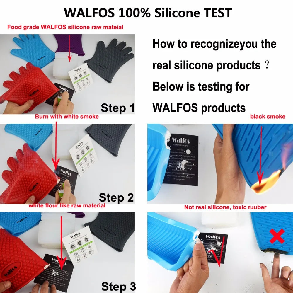Walfos Silicone Heat Resistant Kitchen Glove