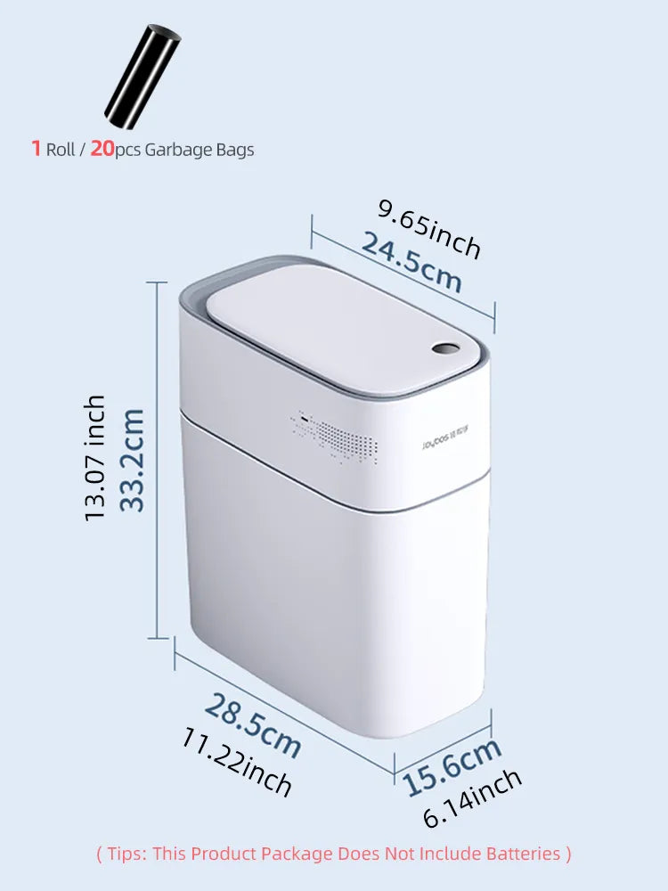 Smart Automatic Bagging Touchless Electronic Bathroom Trash Can