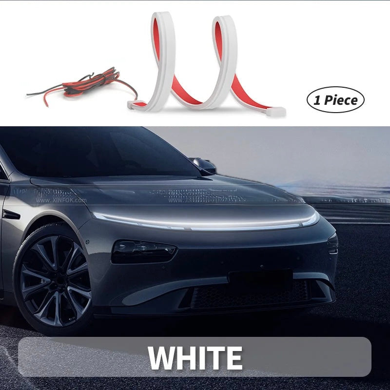 LED Car Hood Lights Strip Universal Auto Decorative Atmosphere Lights