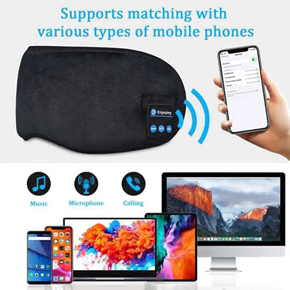 Ultimate Bluetooth Sleep Eye Mask: Wireless Sleeping Headphones for Restful Nights