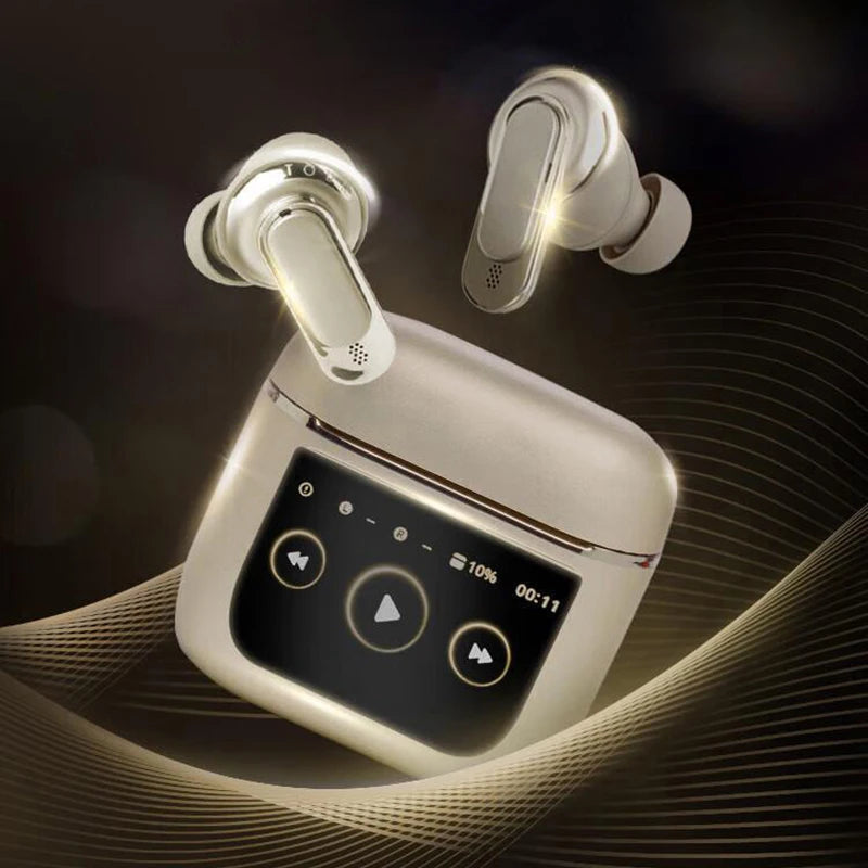 Wireless Bluetooth Earbuds with Touch Screen Charging Case