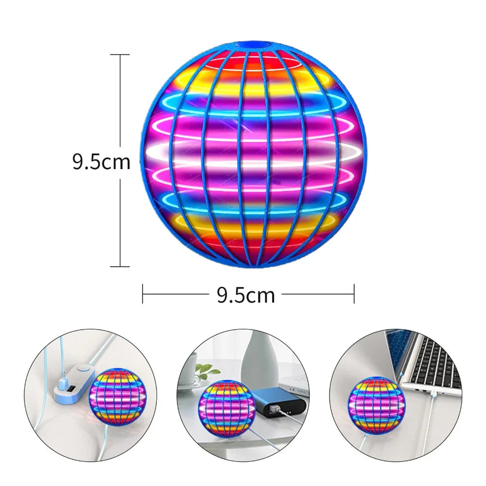 FlyOrb Magic: The Self-Stabilizing LED Hover Ball That Defies Gravity!