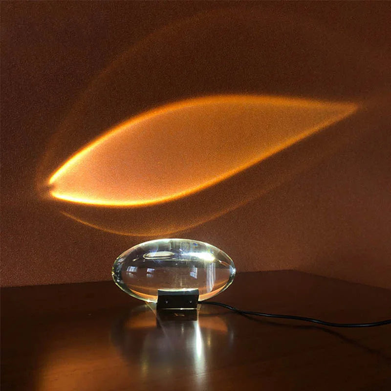 Crystal Eye Of The Sky Italian Designed Led Table Lamp
