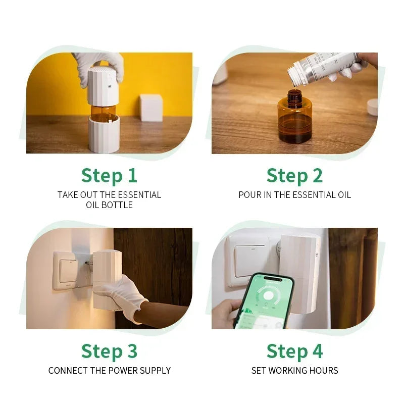 Smart Essential Oil Diffuser With Bluetooth WIFI Control
