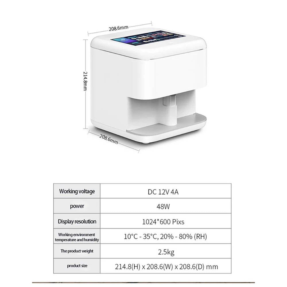 Multifunctional Digital Nail 3D Art Polishing Printer
