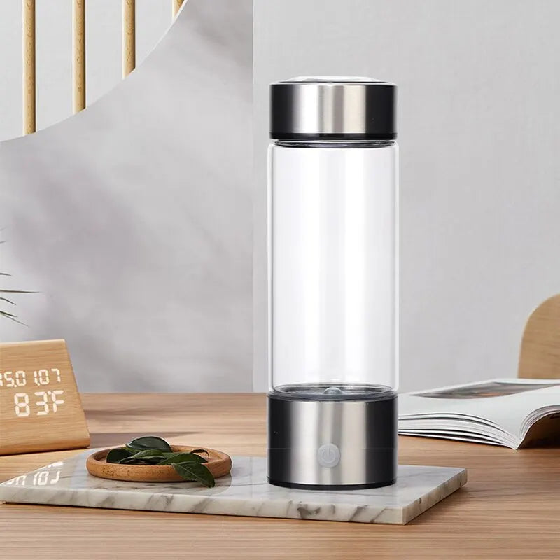 **Portable Hydrogen-Rich Water Bottle with Alkaline Technology**