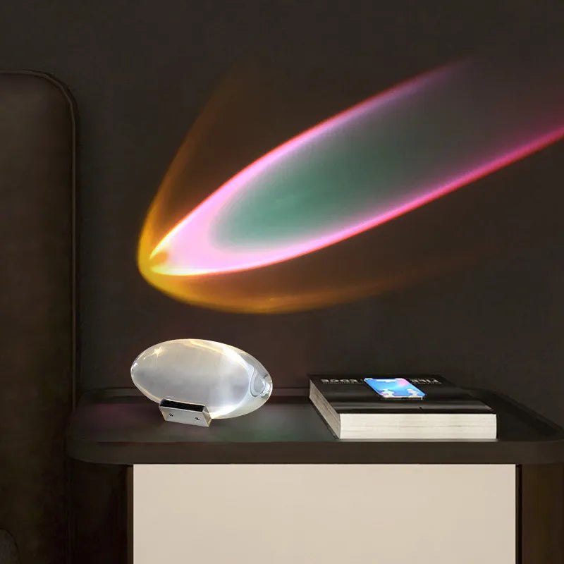 Crystal Eye Of The Sky Italian Designed Led Table Lamp