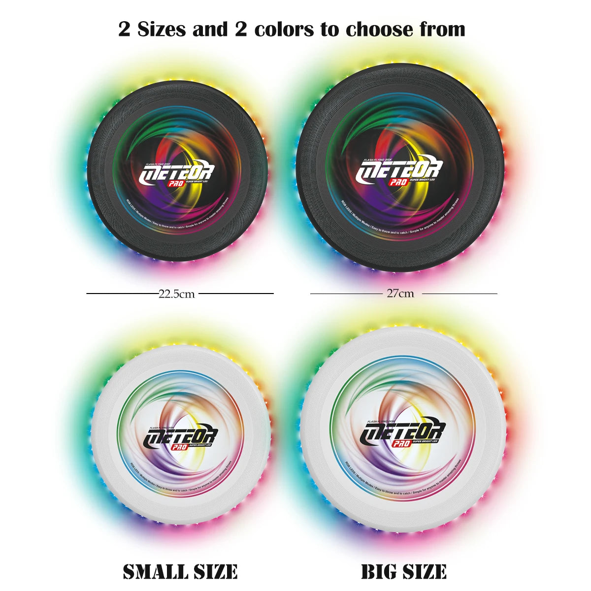 LED Flying Disc - Noctilucence: Color-Changing Light-Up Disc for Outdoor Fun, Night Games, and Sport Gifts