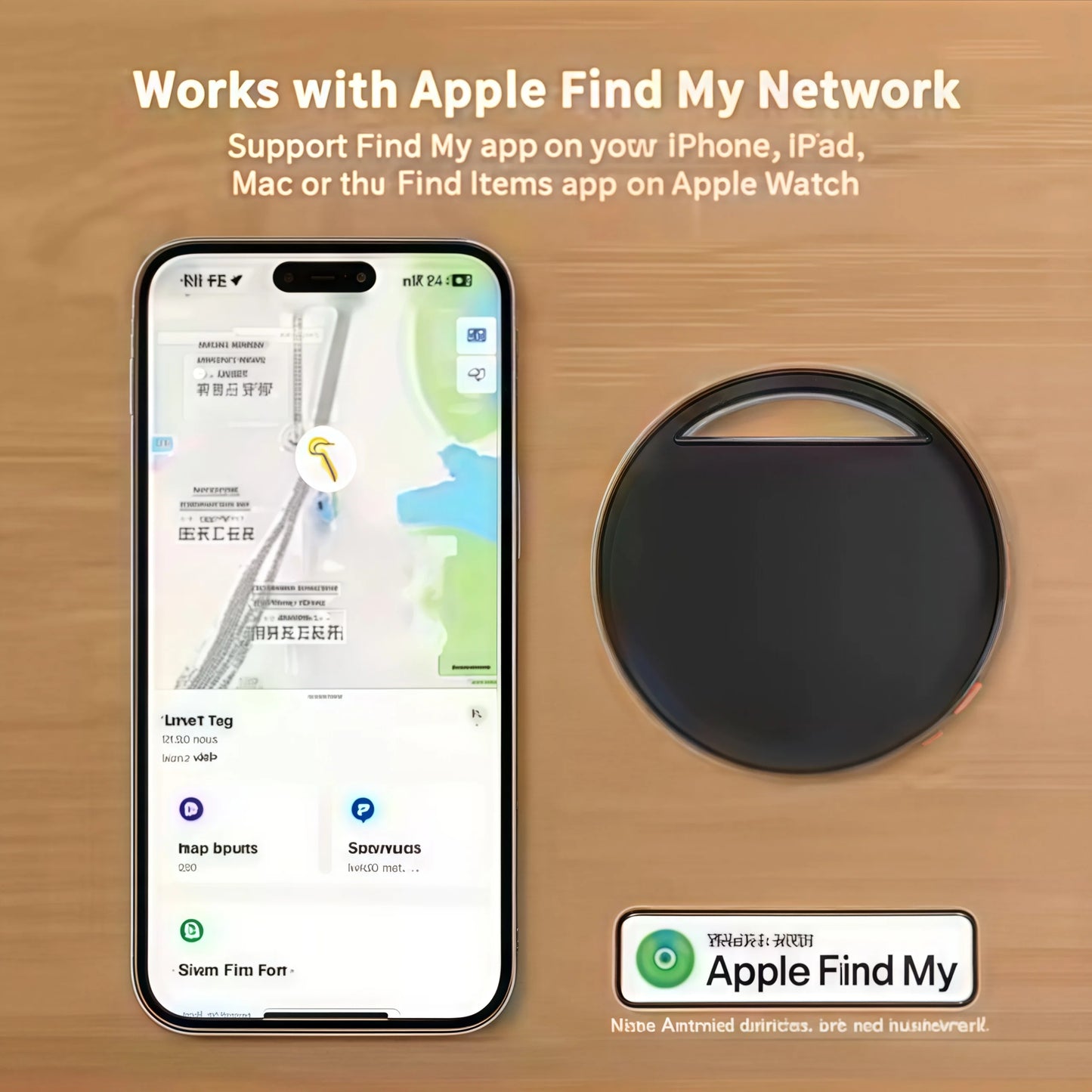 Waterproof Mini Bluetooth Tracker for Apple Find My | Compact Locator for Keys, Pets, Luggage, Kids & Elderly