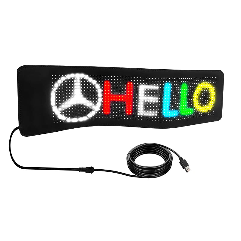 Ultra-Thin Flexible LED Screen Sign Panel For Car Window Display