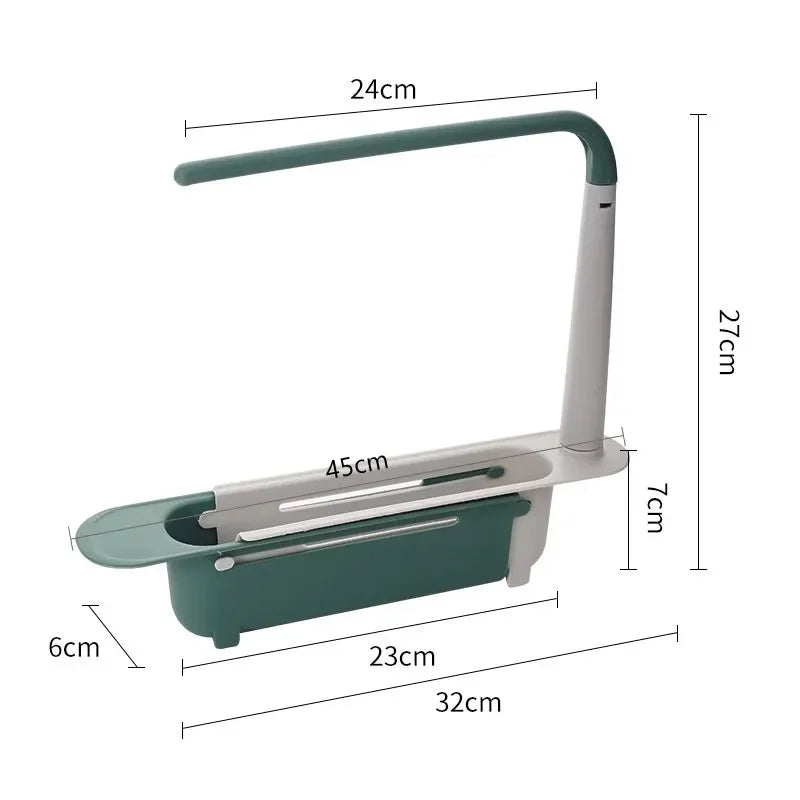 Kitchen Sink Drain Rack Telescopic Sink Shelf Sinks Organizer Soap Sponge Holder Storage Basket Kitchen Gadgets Accessories Tool
