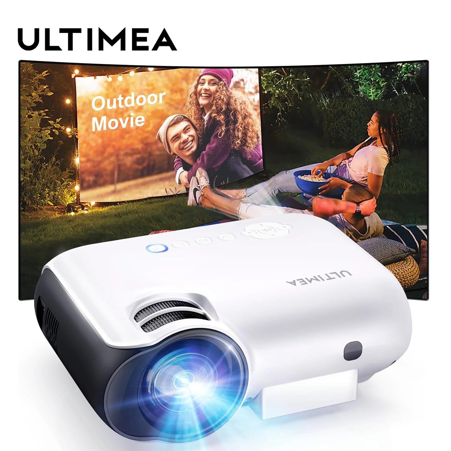 Mini Portable Bluetooth Smart Projector 1080P 4K Home Theater