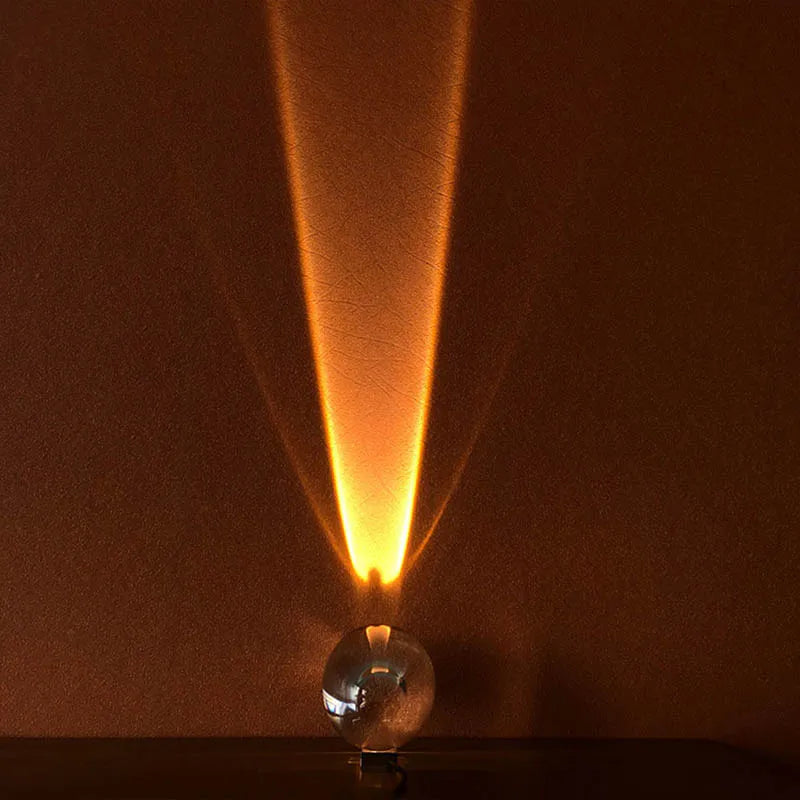 Crystal Eye Of The Sky Italian Designed Led Table Lamp