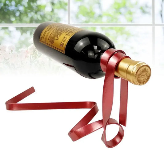 Floating Iron Wine Bottle Holder