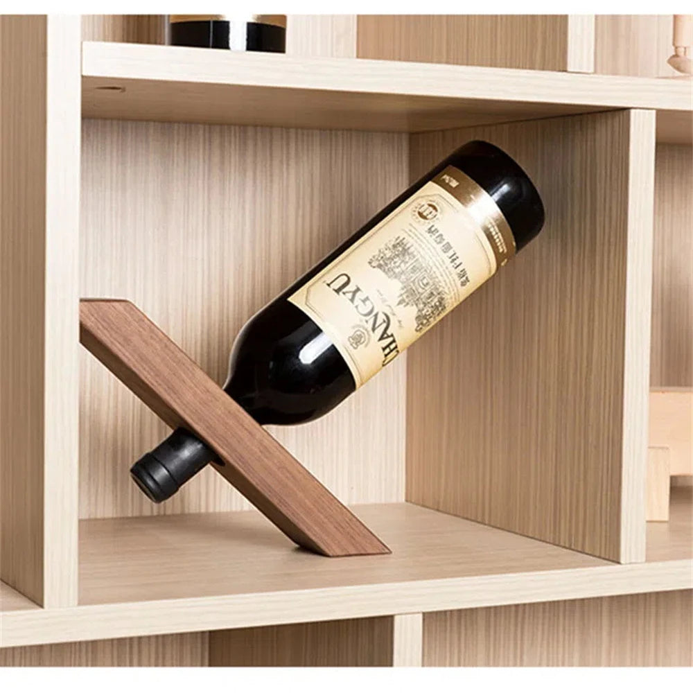 Wooden Balance Wine Bottle Stand