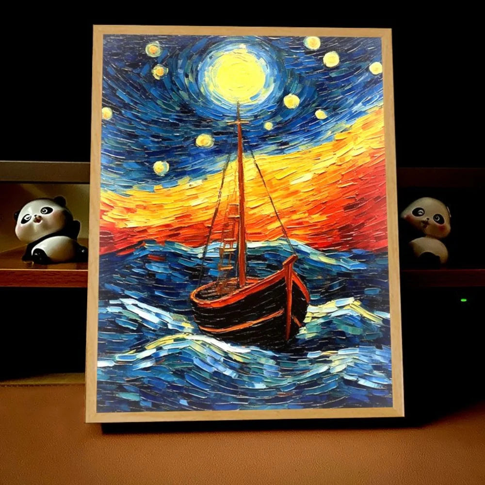 Van Gogh Art Anime LED Room Decor