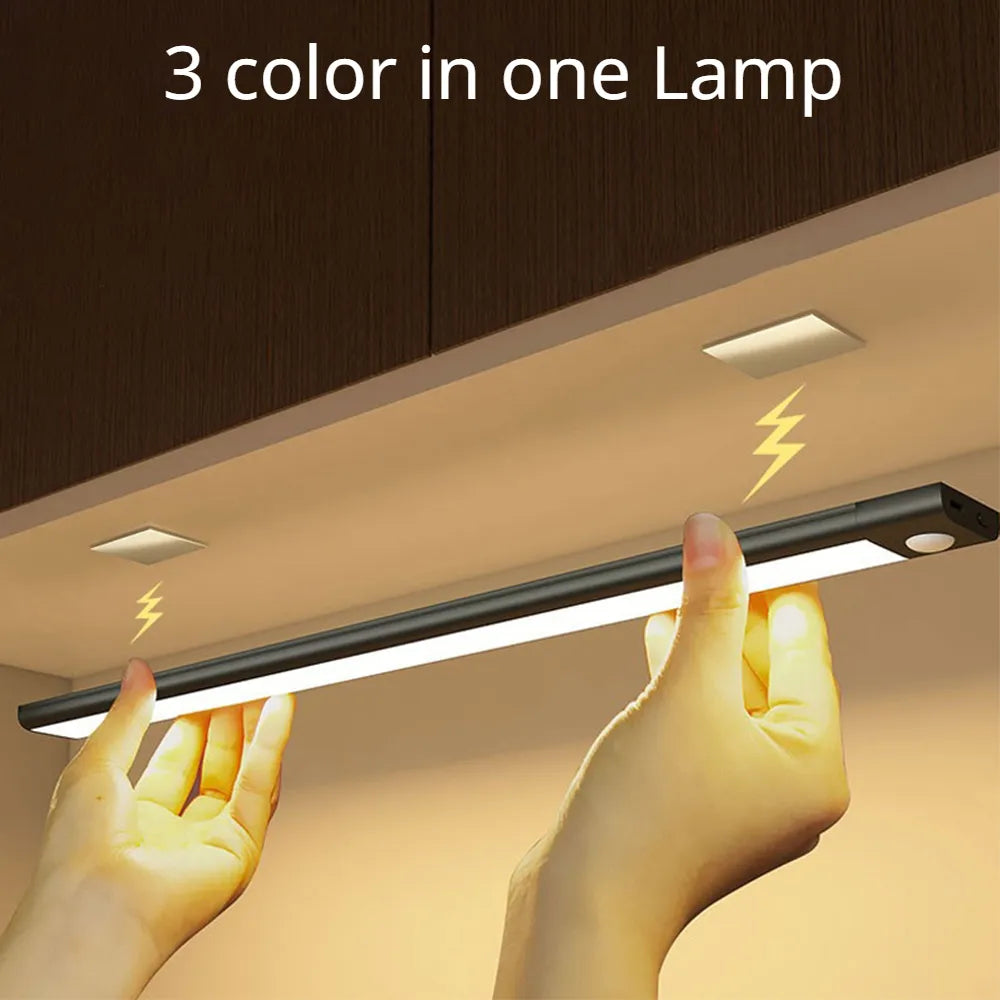Motion Sensor Wireless LED USB Rechargeable Under Cabinet Light