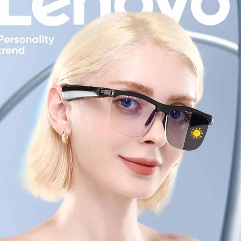 Lenovo Smart Glasses HD Wireless Bluetooth Headset Anti-Blu-ray