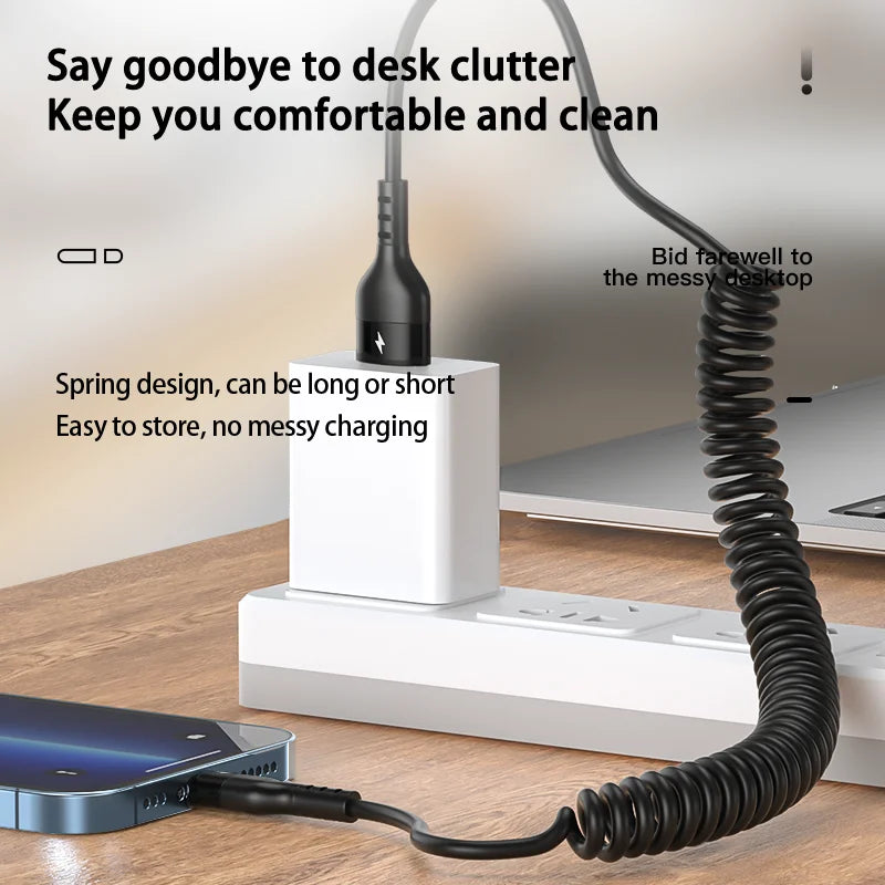 3in1 66W Fast Charging Cable For Type C,Micro USB,iPhone
