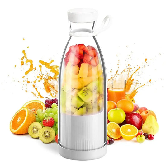 FreshJuice Pro Portable Blender USB Rechargeable, 6 Blades, 20oz Travel Smoothie Cup for Fruits, Protein Shakes & Ice