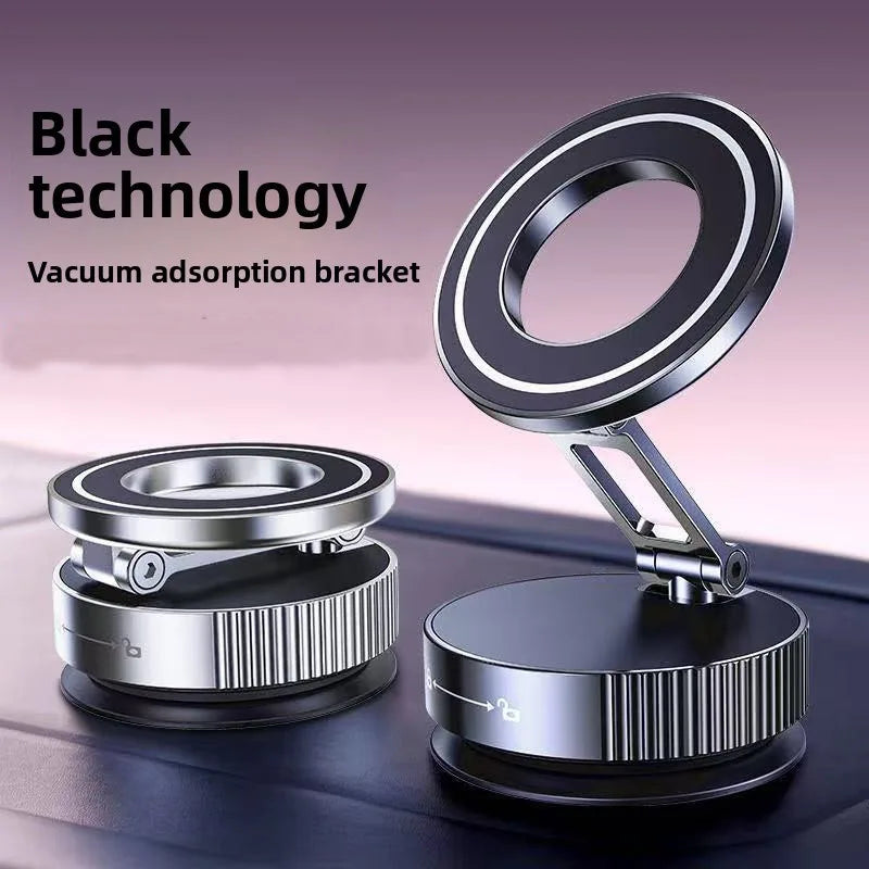 Magnetic suction phone grip with 360° rotation. Pocket-sized, foldable, and Magsafe compatible