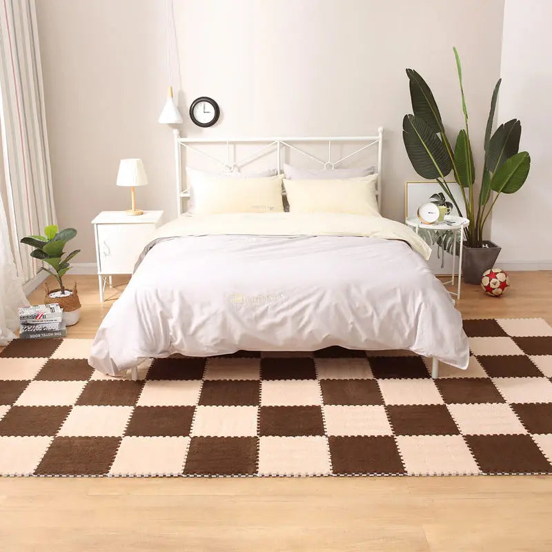 Soft Plush Multi-Color Foam Puzzle Carpet For Any Room 30*30*1CM