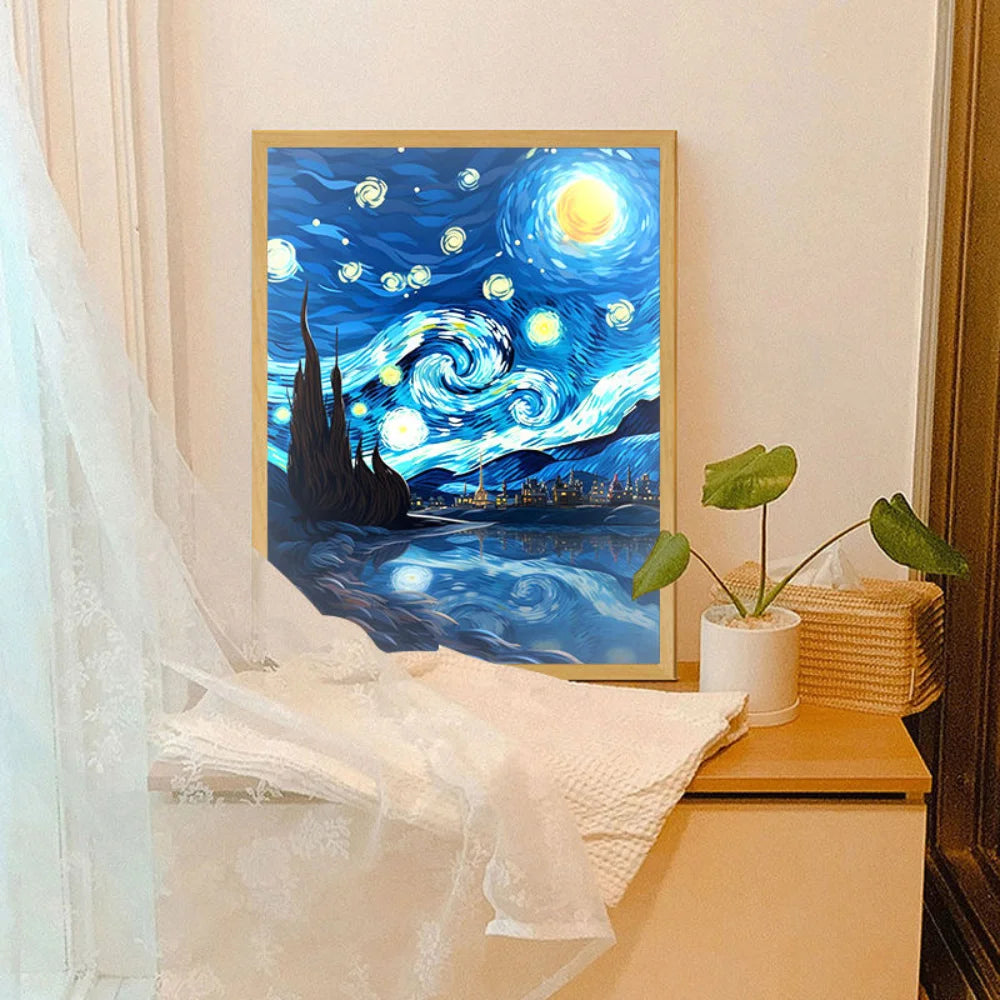 Van Gogh Art Anime LED Room Decor