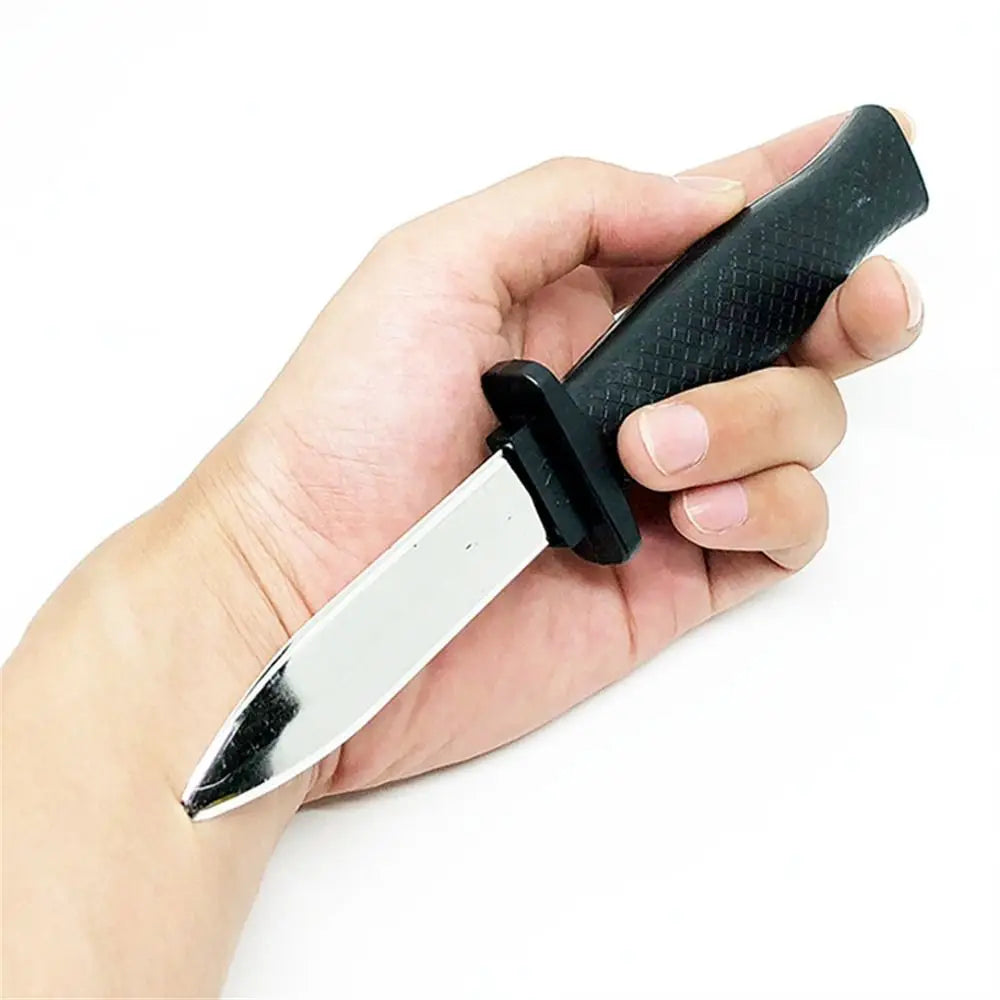 Fake Knife Prank Prop - 1pc Retractable Slide Blade Dagger for Halloween Costume, Magic Tricks, and Gag Toys