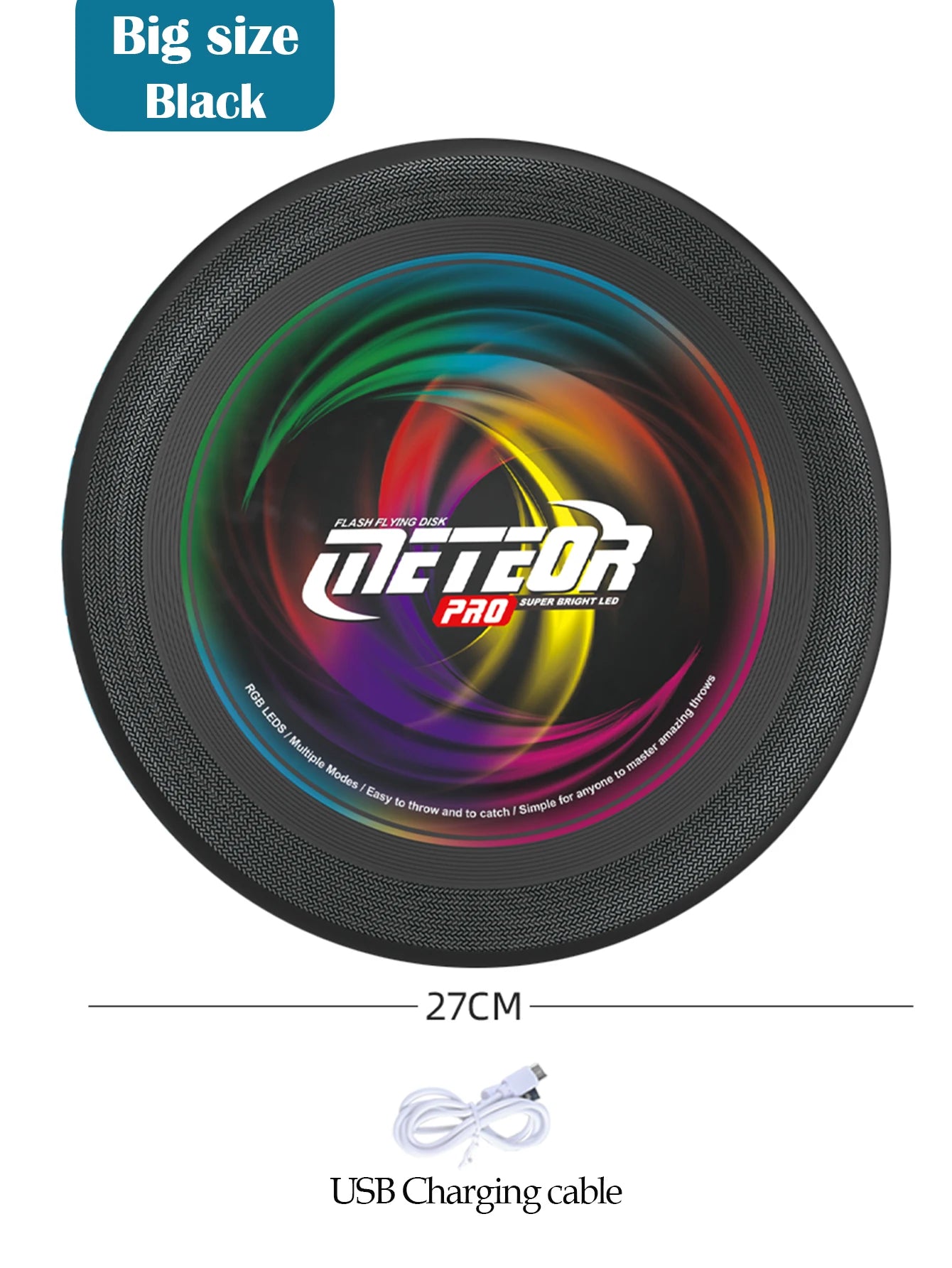 LED Flying Disc - Noctilucence: Color-Changing Light-Up Disc for Outdoor Fun, Night Games, and Sport Gifts