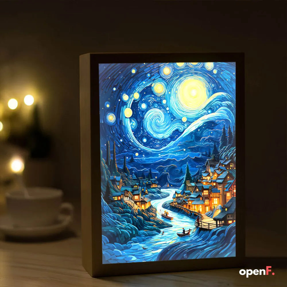 Van Gogh Art Anime LED Room Decor