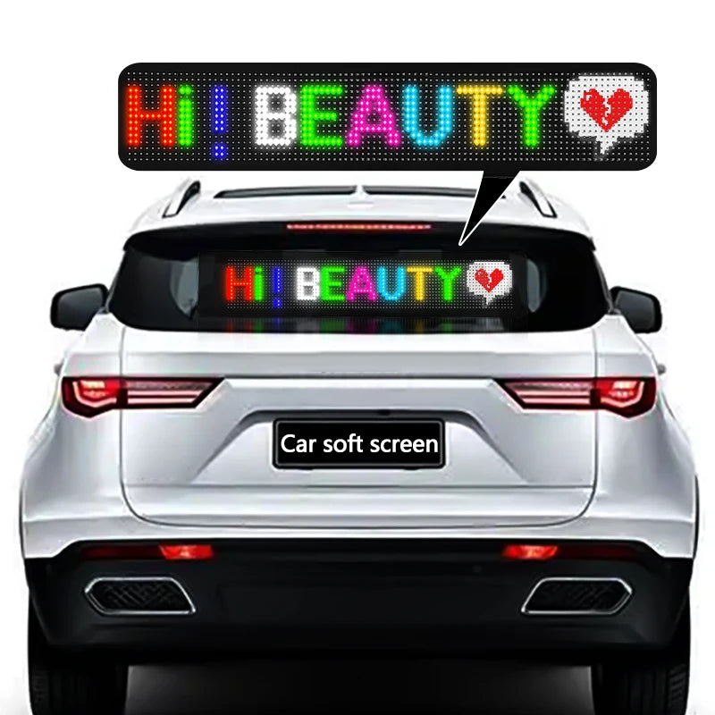 Ultra-Thin Flexible LED Screen Sign Panel For Car Window Display