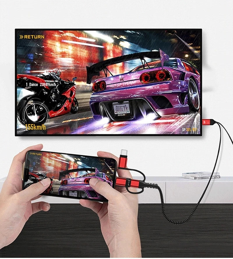 Video Adapter For Phone to HDMI For Screen Mirroring