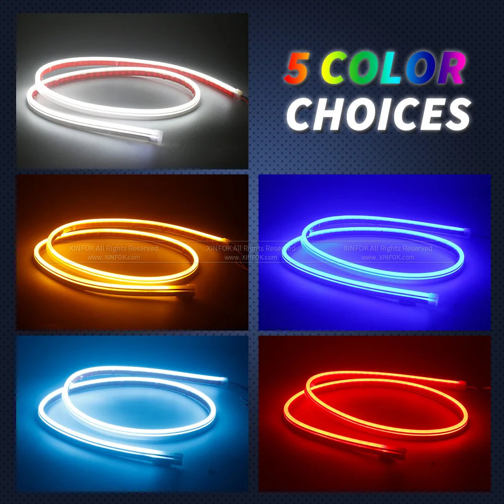 LED Car Hood Lights Strip Universal Auto Decorative Atmosphere Lights