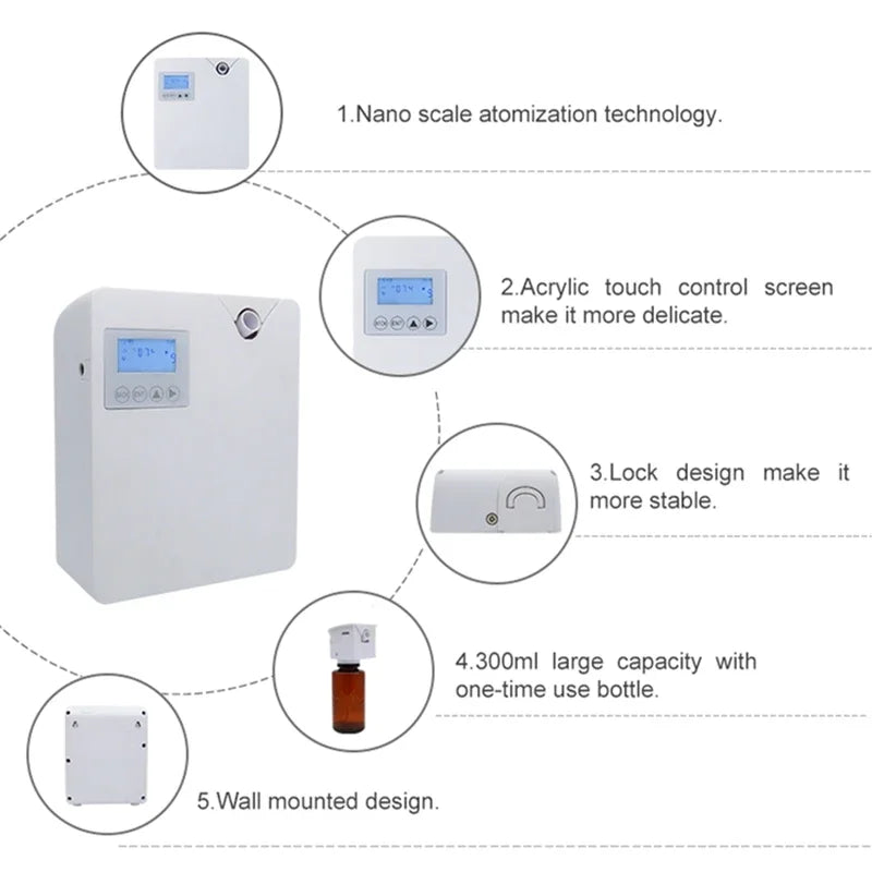 Waterless Aroma WIFI Controlled Essential Oil Diffuser