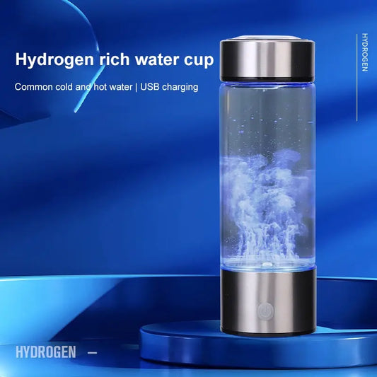 **Portable Hydrogen-Rich Water Bottle with Alkaline Technology**