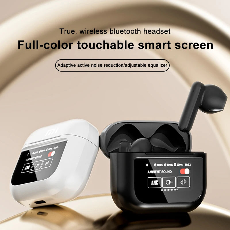 Wireless Bluetooth Earbuds with Touch Screen Charging Case