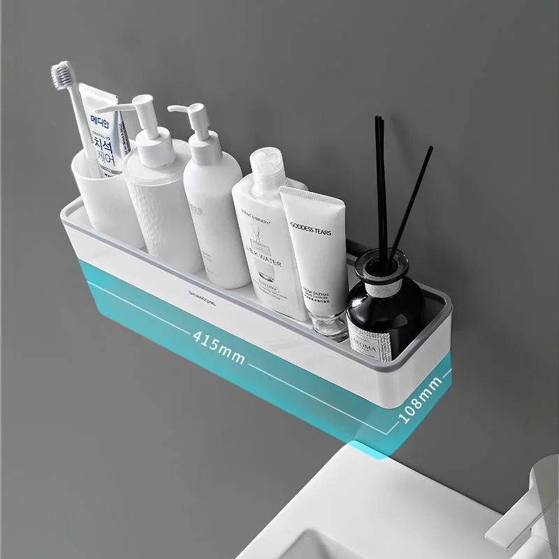 🛁 Toilet Bathroom Storage Cabinet Rack – Wall Hanging Hole-Free, Multifunctional Organizer