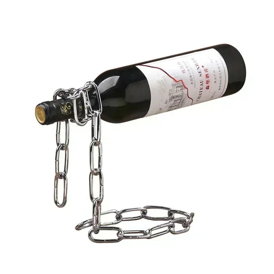 Magical Suspension iron Chain Wine Bottle Rack