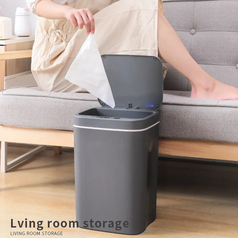 12-16L Smart Automatic Sensor Trash Can For Kitchen and Bathroom