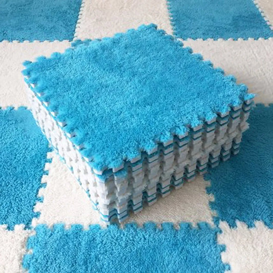 Soft Plush Multi-Color Foam Puzzle Carpet For Any Room 30*30*1CM